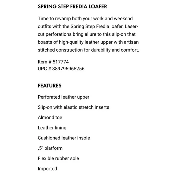 NIB Spring Step Fredia Laser Cut Leather Moc Moccasin Flats Loafer Blue - Picture 12 of 14